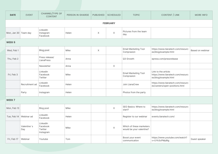 Building a Content Calendar